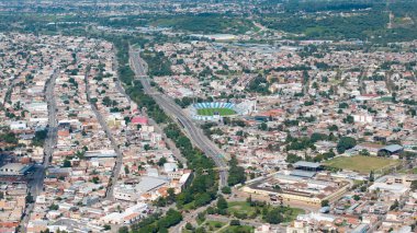 San Salvador de Jujuy, Arjantin 'in hava manzarası.