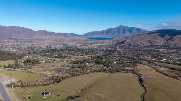 Tafi del Valle, Tucuman, Arjantin 'in hava manzarası.