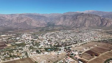 Cafayate, Salta, Arjantin 'in hava manzarası.