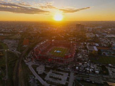 Buenos Aires, 24 Mayıs 2025: Independiente vs. Huracan maçı Avellaneda 'daki Club Atltico Independiente stadyumunda. Libertadores de Amrica - Ricardo Bochini.