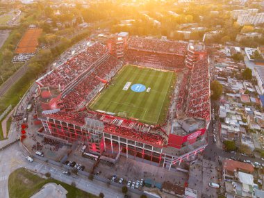 Buenos Aires, 24 Mayıs 2025: Independiente vs. Huracan maçı Avellaneda 'daki Club Atltico Independiente stadyumunda. Libertadores de Amrica - Ricardo Bochini.