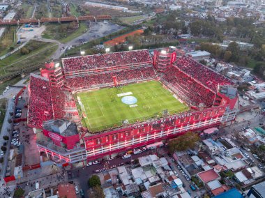 Buenos Aires, 24 Mayıs 2025: Independiente vs. Huracan maçı Avellaneda 'daki Club Atltico Independiente stadyumunda. Libertadores de Amrica - Ricardo Bochini.