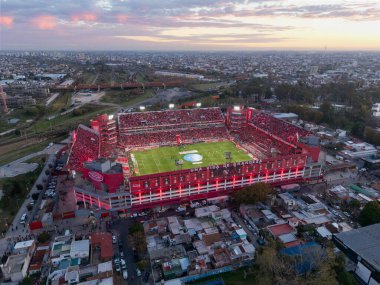 Buenos Aires, 24 Mayıs 2025: Independiente vs. Huracan maçı Avellaneda 'daki Club Atltico Independiente stadyumunda. Libertadores de Amrica - Ricardo Bochini.