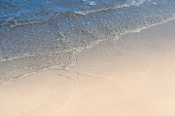 Belle Plage Mer Avec Vagues Sable — Photo