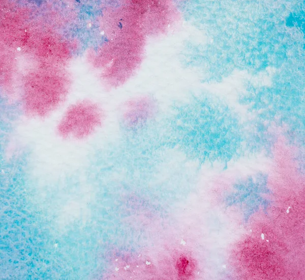 Aquarelle Dessinée Main Abstraite Des Éclaboussures Colorées Dans Papier Est — Photo
