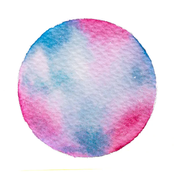 Dipingere Cerchio Acquerello Sfondo Del Messaggio Testo Spruzzi Colorati Sul — Foto Stock