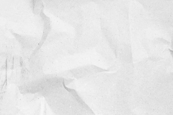 Modern Crumpled White Paper Empty Sheet Gray Background Light Shadows — Stock Photo, Image