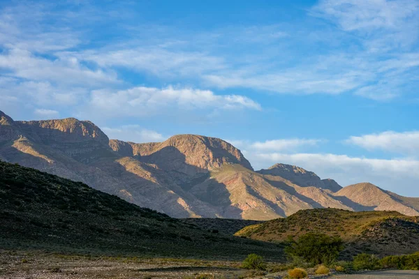 stock image The beautiful Swartberg range of mountains near Klaarstroom. Karoo. Western Cape. South Africa.