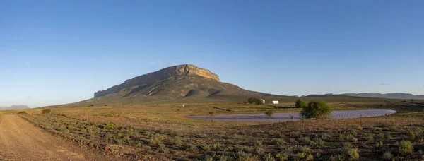 Scena Rurale Che Mostra Maskam Mountain Vicino Vanrhgynsdorp Capo Occidentale — Foto Stock