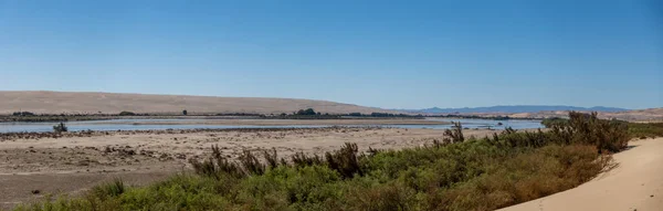 Вид Оранжевую Реку Районе Залива Александра Северный Мыс Южная Африка — стоковое фото