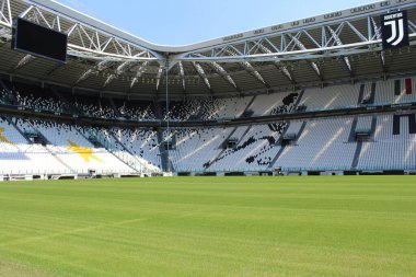 Turin, Italy - October 27, 2022 - Empty Juventus Stadium in Turin clipart