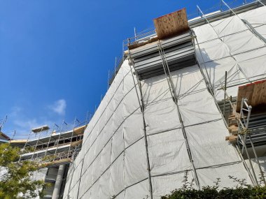 Work in progress on the building site for energy efficiency