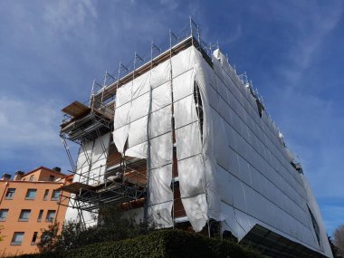 Work in progress on the building site for energy efficiency