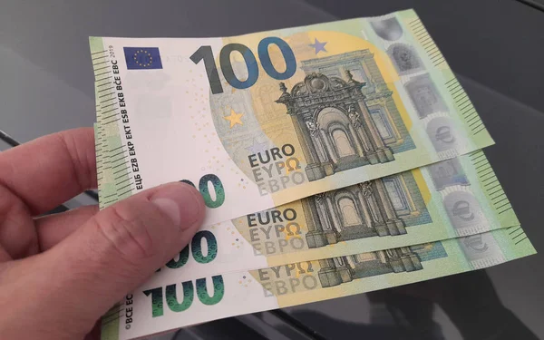 Banconote 100 Euro Donazione — Foto Stock
