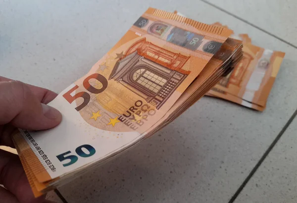 Billetes Euros Riqueza — Foto de Stock