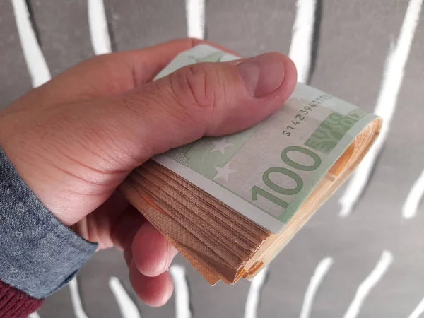 Notas 100 Euros Riqueza — Fotografia de Stock
