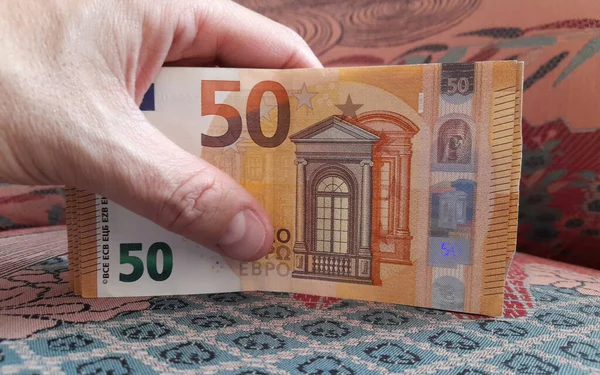 Notas Euros Riqueza — Fotografia de Stock