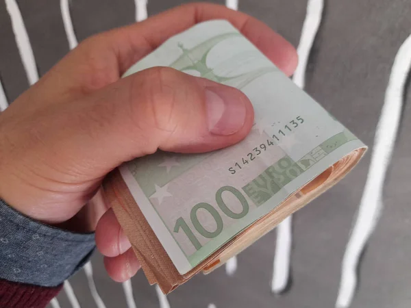 Bankbiljetten Van 100 Euro Vermogen — Stockfoto