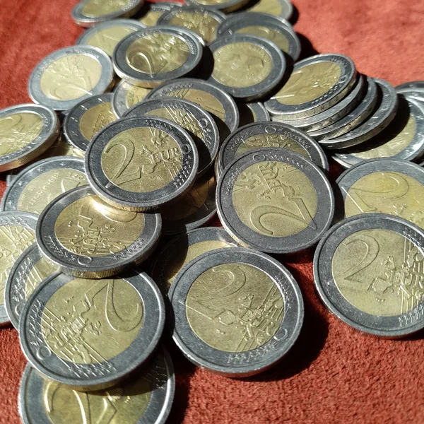 Euro Coin Hands Man Collector Business — Stock Photo, Image