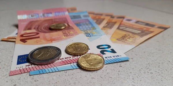 Euro Luk Banknotlar Zenginlik — Stok fotoğraf