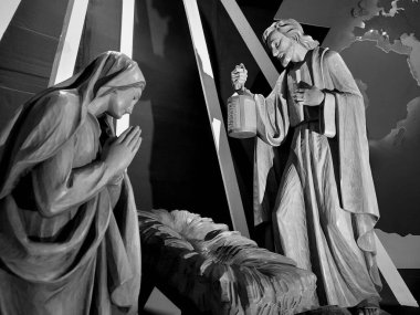 İsa, Yusuf ve Meryem Noel 'de İsa' nın doğumu sahnesinde