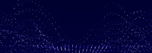 Футуристична Хвиля Точками Лініями Великі Дані Динамічний Хвильовий Фон Технологічний — стокове фото