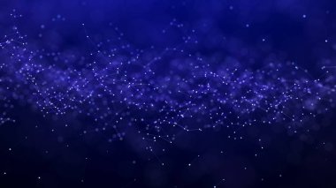 Soyut dijital iletişim noktaları. Teknolojik geçmiş. Ağ bağlantısı yapısı. Renkli pleksus etkisi. 3B görüntüleme