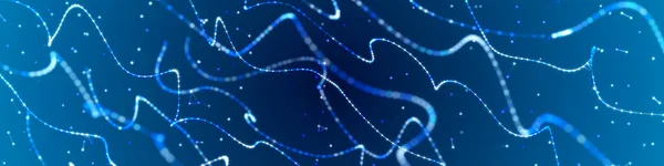 Цифрова Хвиля Багатьма Точками Абстрактний Фон Динамічної Хвилі Технологічний Науковий — стокове фото
