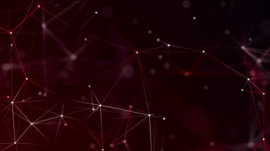 Noktalı ve çizgili soyut çokgen boşluk. Bağlantı bilimi geçmişi. Üçgen iş duvar kâğıdı. 3d oluşturma.
