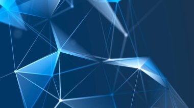 Soyut dijital iletişim noktaları. Teknolojik geçmiş. Ağ bağlantısı yapısı. Renkli pleksus etkisi. 3B görüntüleme