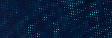 Bilim kurgu geçmişi. Noktalı ve çizgili dijital manzara. Siber uzay şebekesi. Tasarımın için arka plan konsepti. 3d oluşturma