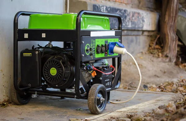 Portable gas or diesel generator to provide electricity. Problem with electricity. Blackout.