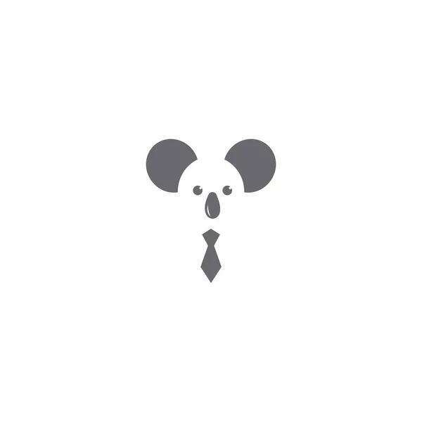 Koala Logo Icône Design Illustration Vecteur — Image vectorielle