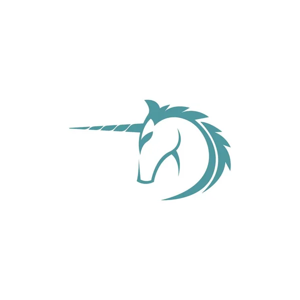 Ikona Logo Jednorożca Projekt Ilustracji Wektor — Wektor stockowy