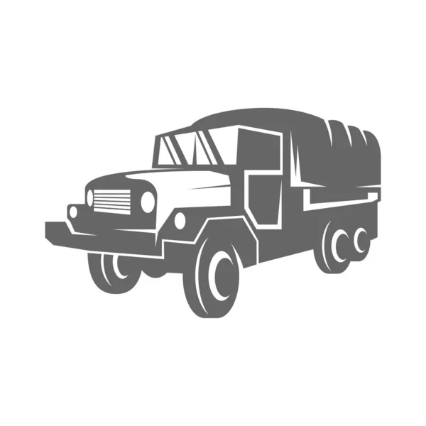 Camión Icono Logo Diseño Ilustración Vector — Vector de stock