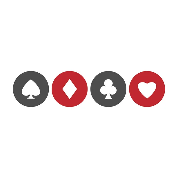 Gambling Icon Logo Illustration Vector — Stock Vector