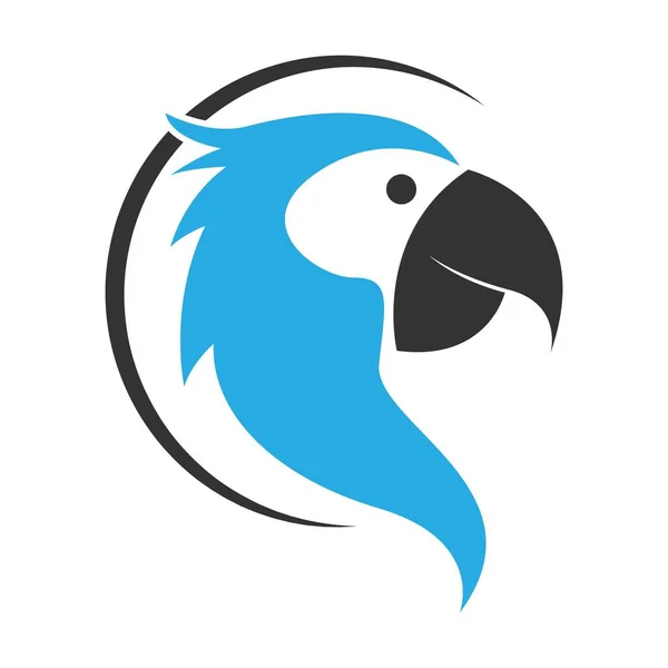 Иллюстрация Логотипа Попугая — стоковый вектор