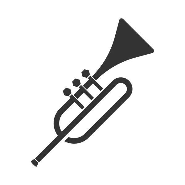 Illustration Conception Icône Logo Trompette — Image vectorielle