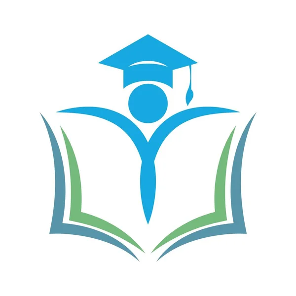 Education École Logo Conception Illustration — Image vectorielle