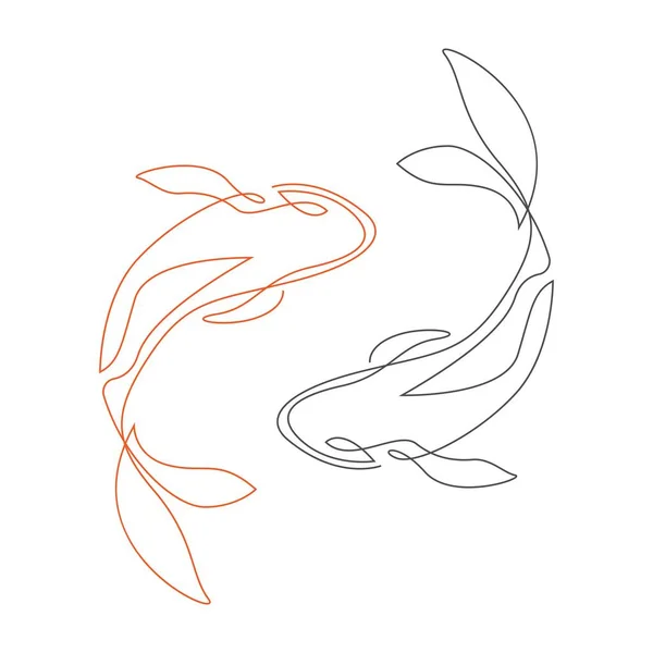 Иллюстрация Логотипа Goldfish — стоковый вектор