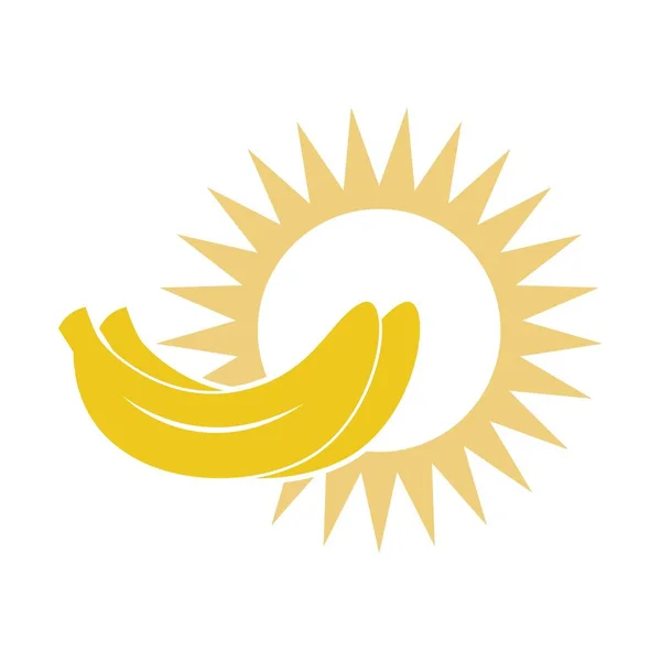 Ilustração Design Ícone Logotipo Banana —  Vetores de Stock