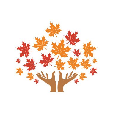 Akçaağaç logo tasarımı illüstrasyonu