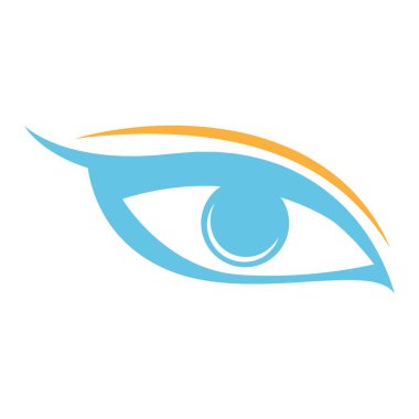 Eye icon logo design illustration