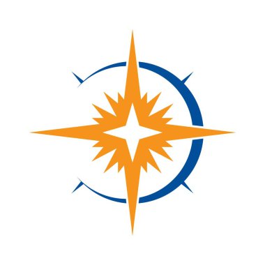 Pusula logo tasarımı resimlemesi