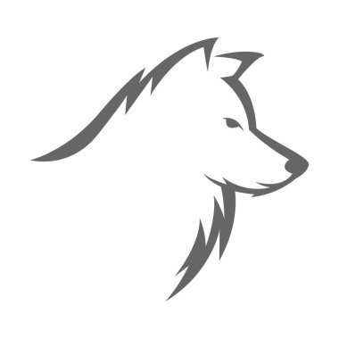 Wolf logo icon design illustration