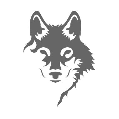 Wolf logo icon design illustration