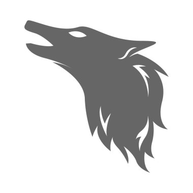 Wolf logo icon design illustration