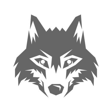 Wolf logo icon design illustration