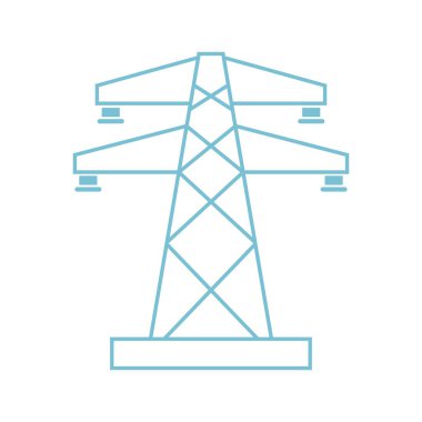 Electric pole icon design illustration