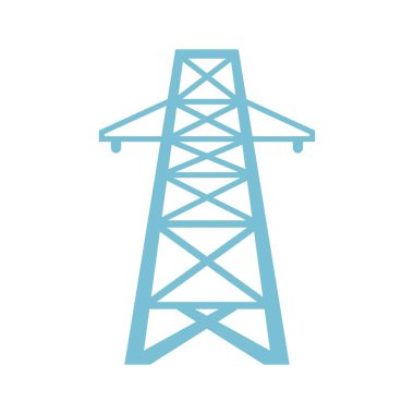 Electric pole icon design illustration